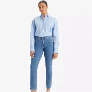 Levi's Blue Ankle & Cropped Jeans